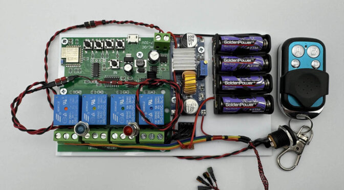 4ch ワイヤレスコントローラー/制御装置（WiFi+電波) (キット&完成品）