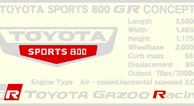 1/43 トヨタ スポーツ 800 GR CONCEPT メタルキット No.98